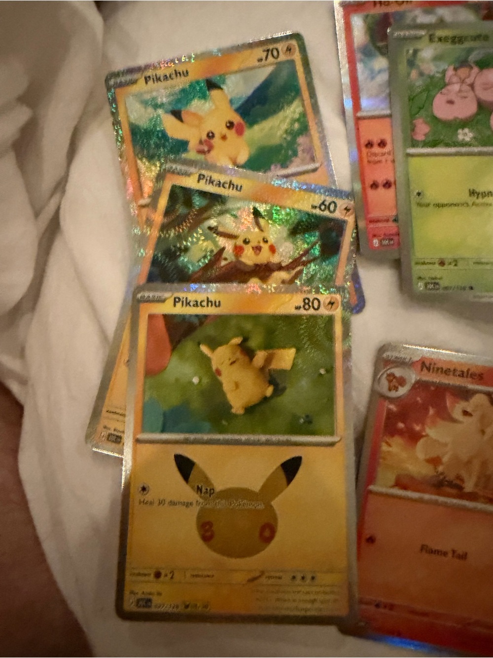 All 3 Celebrations Pikachu - full holo M